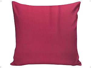 Capa Almofada Decorativa Rosa Lisa 100% Algodão Tricoline 45x45 Com Zíper Invisível