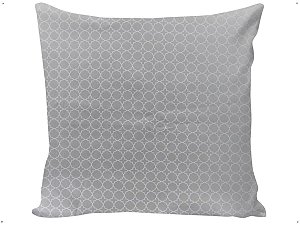Capa Almofada Decorativa Marroquino Geometrico Cinza Azulado 100% Algodão 45x45 Com Ziper Invisivel