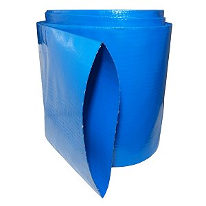 Mangueira Flat Azul 10 Polegadas Irrigação Borrachas Londrina 1 Metro