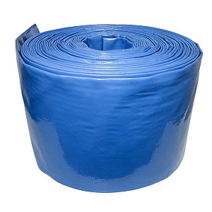 Mangueira Flat Azul 8 Polegadas Irrigação Borrachas Londrina 1 Metro