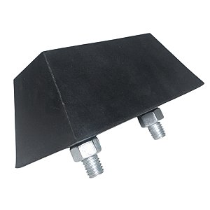 Batente Maciço Calço de Borracha Para Caminhões Docas 145x60x80mm Borrachas Londrina