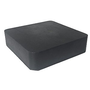 Calço De Borracha Maciço 100x100x25mm Anti-Vibração Impacto Borrachas Londrina