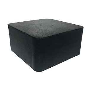 Calço De Borracha Maciço 100x100x50mm Antivibração Impacto Borrachas Londrina