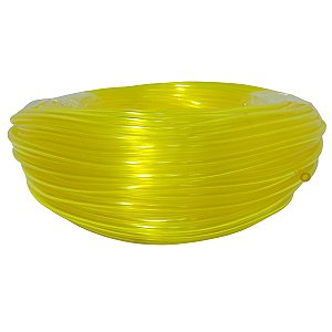 Mangueira Combustível Silicone Amarela 3mm x 1,5mm Borrachas Londrina - 1 Metro