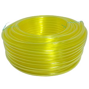 Mangueira Combustível Silicone Amarela 7mm x 2,5mm Borrachas Londrina - 1 Metro