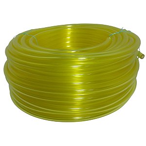 Mangueira Combustível Silicone Amarela 9mm x 2,5mm Borrachas Londrina - 1 Metro