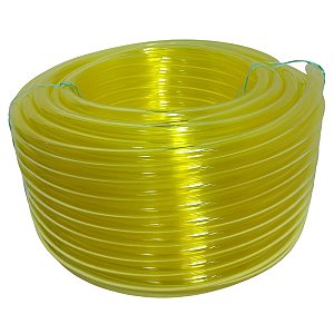 Mangueira Combustível Silicone Amarela 12mm x 2,5mm Borrachas Londrina - 1 Metro