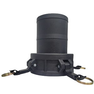 Acoplador Fêmea 4" x Espigão 4" em PP Preto C400