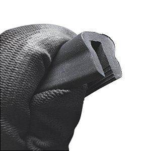 Borracha Acabamento Proteção Debrum Tipo U - 22 Mm - 1 Metro Borrachas Londrina