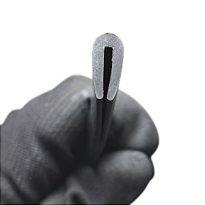 Perfil Borracha Acabamento Proteção Debrum Tipo U - 16 Mm - 1 Metro Borrachas Londrina