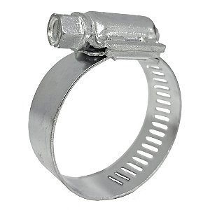 Abraçadeira Aço Galvanizado Rosca Sem Fim 25X38 - 14MM - 1 UND Borrachas Londrina