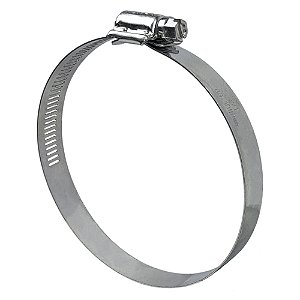 Abraçadeira Aço Galvanizado Rosca Sem Fim 89X108 - 14MM - 1 UND Borrachas Londrina