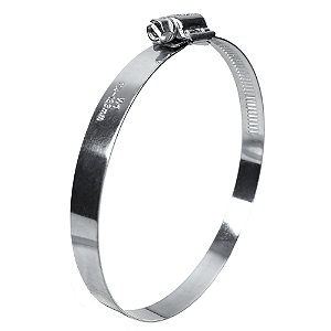 Abraçadeira Aço Galvanizado Rosca Sem Fim 114X133 - 14MM - 1 UND Borrachas Londrina