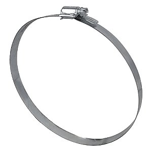 Abraçadeira Aço Galvanizado Rosca Sem Fim 165X184 - 14MM - 1 UND Borrachas Londrina