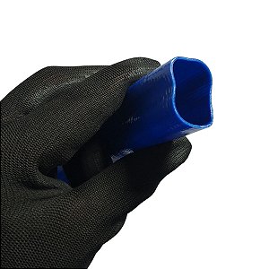 1 Metro de Mangueira Flat Azul Achatada 1 Polegada Irrigação Borrachas Londrina