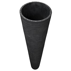 Tubo Reto Industrial Água e Ar EPDM 5" x 1000 mm – 1 Unidade Borrachas Londrina