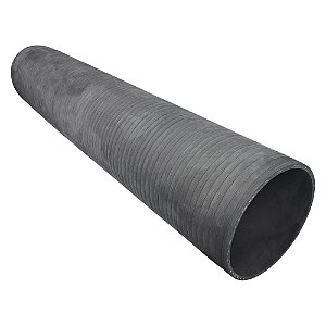 Tubo Reto Industrial Água e Ar EPDM 8" x 1000 mm – 1 Unidade Borrachas Londrina