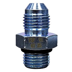Adaptador Hidráulico 1/2" JIC x 1/2" Oring Macho - 1 Unidade