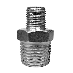 Adaptador Hidráulico 1/2" NPT x 1/4" NPT Macho Alta Pressão
