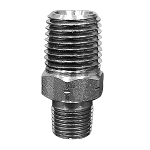 Adaptador Hidráulico Rosca NPT 1/8 x 1/4 Macho Alta Pressão