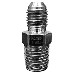 Adaptador Hidráulico 7/16" JIC x 1/4" NPT Macho Alta Pressão