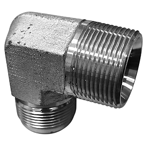 Adaptador Hidráulico 90° 1.5/8" JIC x 1.1/4" NPT Aço Carbono