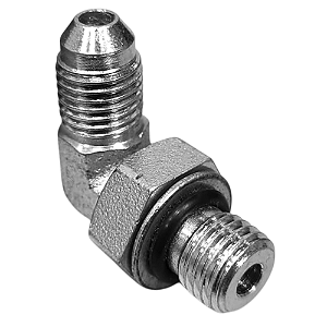 Adaptador Hidráulico 90° 7/16" JIC x 7/16" ORING Orientável
