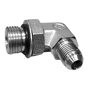 Adaptador Hidráulico 90° 9/16 JIC x 3/4 ORING - Orientável
