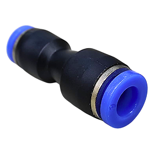 Conexão União Emenda Redutora 6mm X 4mm Pneumática