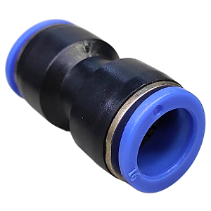União Emenda Pneumática Reta 16mm X 16mm Para Conexão