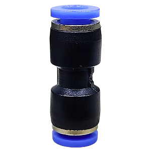 União Emenda Pneumática Reta 6mm X 6mm Conexão Adaptador