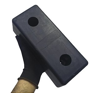 Calço De Borracha Maciço 270x120x80mm Antivibração Impacto Borrachas Londrina