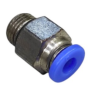 União Reta Pneumática Pu Macho 4mm X 1/8" Para Conexão