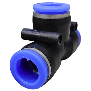 Conexão União Tee emenda Instantânea 12mm Pneumática