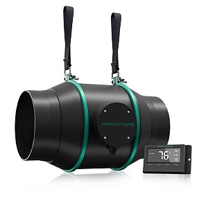 Ventilador de Duto em Linha 6" com Controlador de Termostato - Mars Hydro