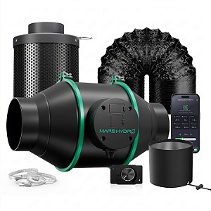 Kit iFresh 4'' com Exaustor, Filtro de Carvão e Acessórios - Mars Hydro