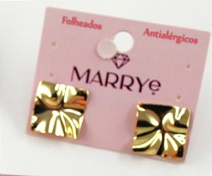 Brinco Folheado Quadrado Peq