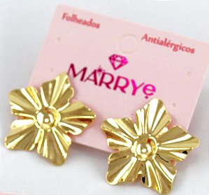 Brinco Folheado Estrela Orgânico