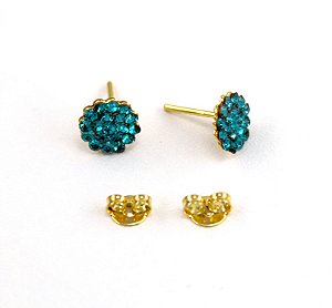 Brinco Cristal Mini Ponteira