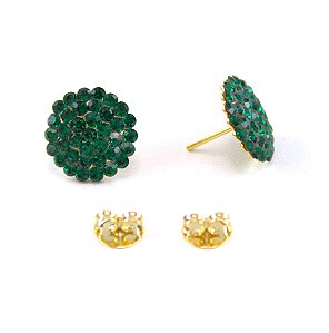 Brinco Cristal Botão P