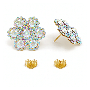 Brinco Cristal 6 Pontas M