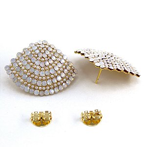 Brinco Cristal Leque G