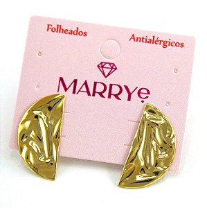 Brinco Folheado Meia Lua M