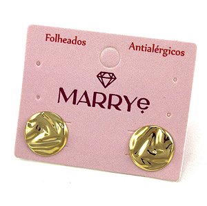 Brinco Folheado Martelado P