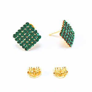 Brinco Cristal Retângulo M