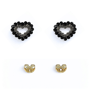 Brinco Cristal Coração P