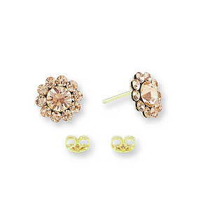 Brinco Cristal Flor2 P