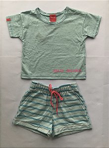 Conjunto Fem Infantil Meia Malha POA e Moletinho - Kely Kety - 43722