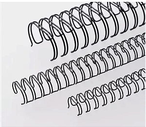 Garras Wire-O para Encadernação - Preto/Branco