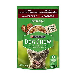 Dog Chow Sache Adulto Cordeiro e Arroz Racas Pequenas 100 g